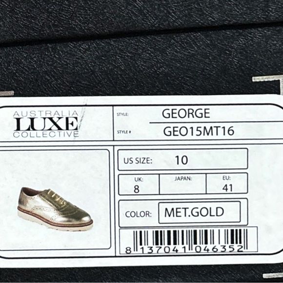 Australia Lux Collective George Gold Oxfords - Picture 15 of 16
